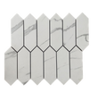 Picket Calacatta Matte White Porcelain Mosaic Tile For Walls & Floors