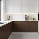 Acanthus - Leaf Engraved Bianco Marble Tile - MARICERA