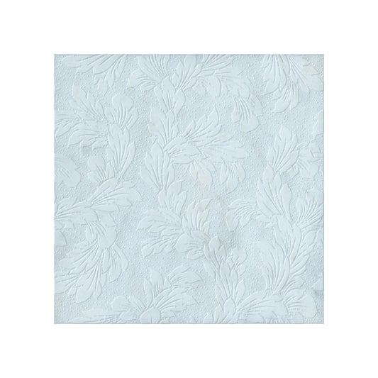 Acanthus - Leaf Engraved Bianco Marble Tile - MARICERA