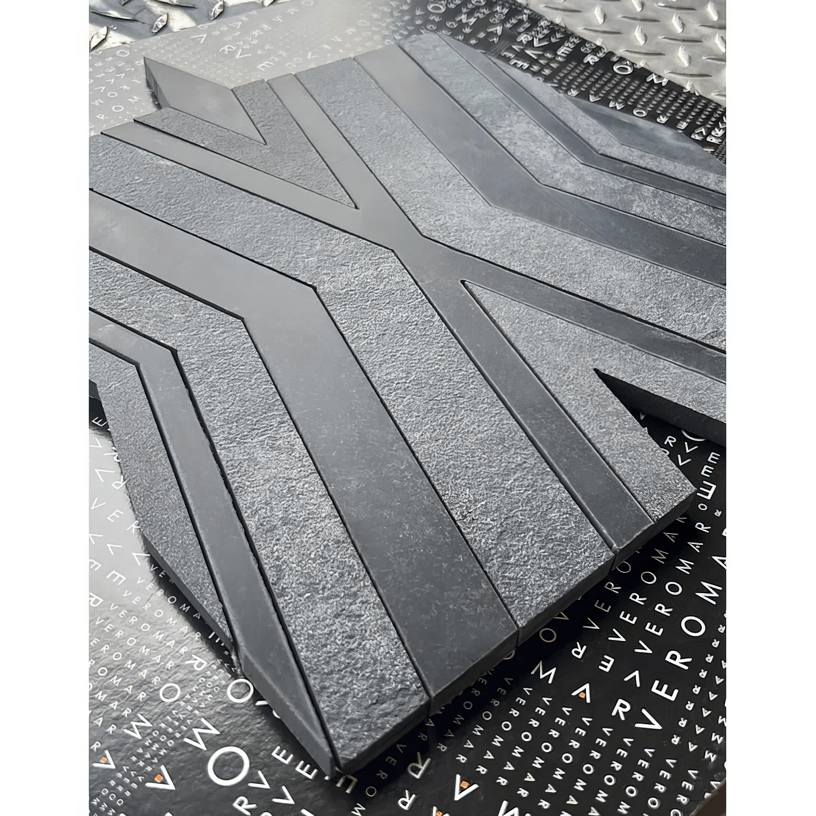 Alleyway Dark Gray Honed Marble Mosaic Tile For Walls & Floors - MARICERA