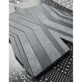 Alleyway Dark Gray Honed Marble Mosaic Tile For Walls & Floors - MARICERA