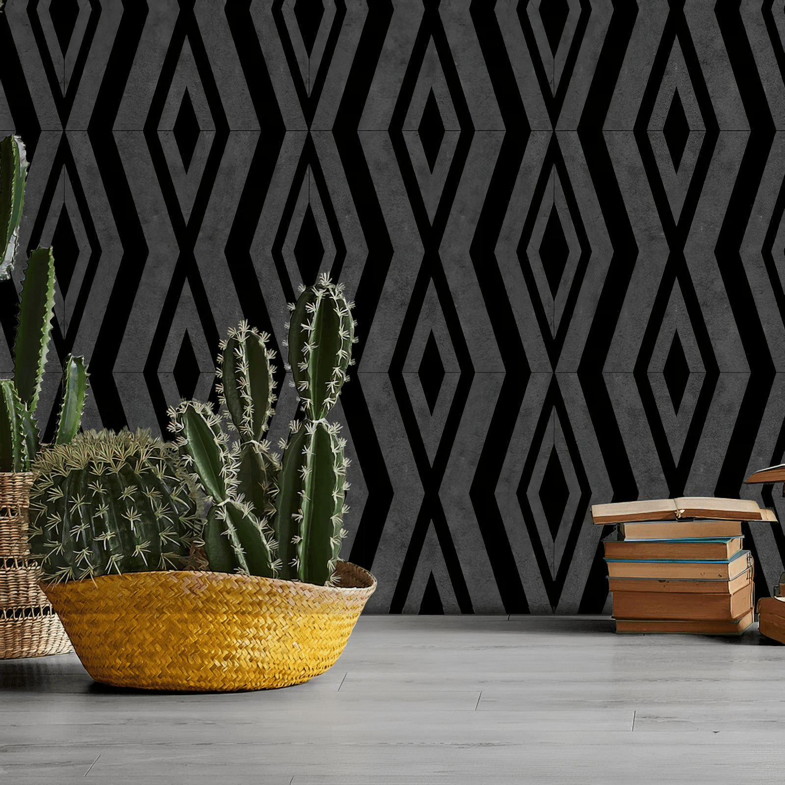 Alleyway Dark Gray Honed Marble Mosaic Tile For Walls & Floors - MARICERA