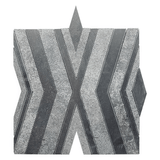 Alleyway Dark Gray Honed Marble Mosaic Tile For Walls & Floors - MARICERA