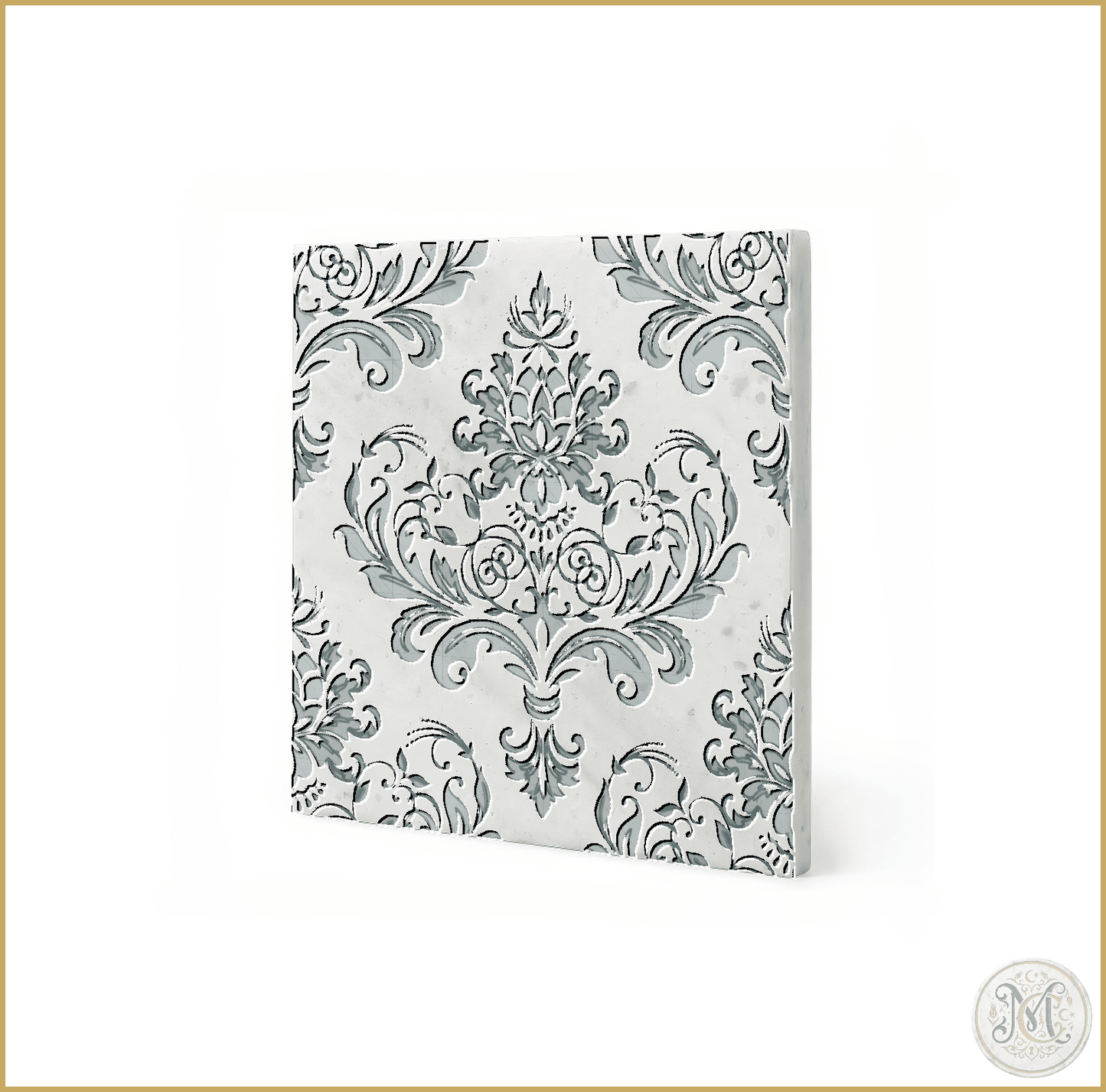 Arcadia | Glacier White Marble | Pattern Engraved - MARICERA