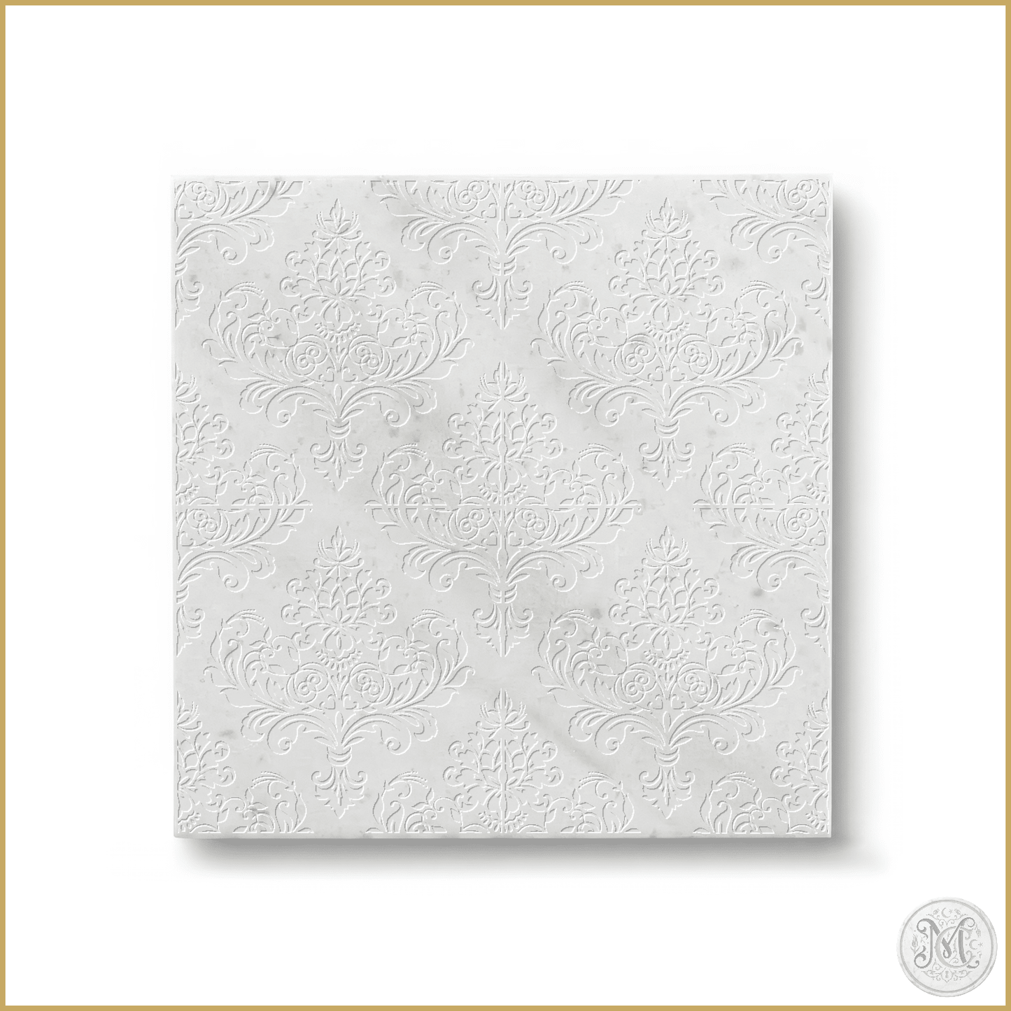 Arcadia | Glacier White Marble | Pattern Engraved - MARICERA