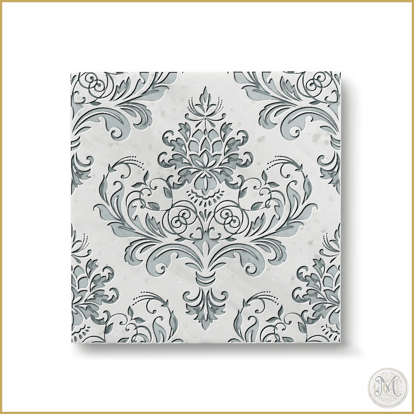 Arcadia | Glacier White Marble | Pattern Engraved - MARICERA