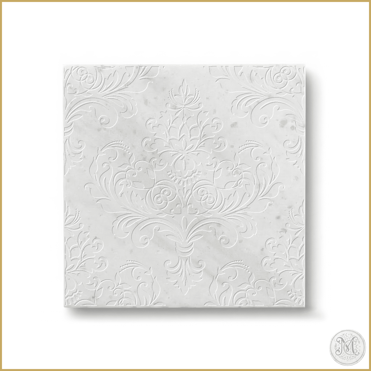 Arcadia | Glacier White Marble | Pattern Engraved - MARICERA