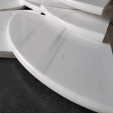 Bianco Dolomite Corner Shelf Polished White Marble Tile Trim For Walls & Floors - MARICERA