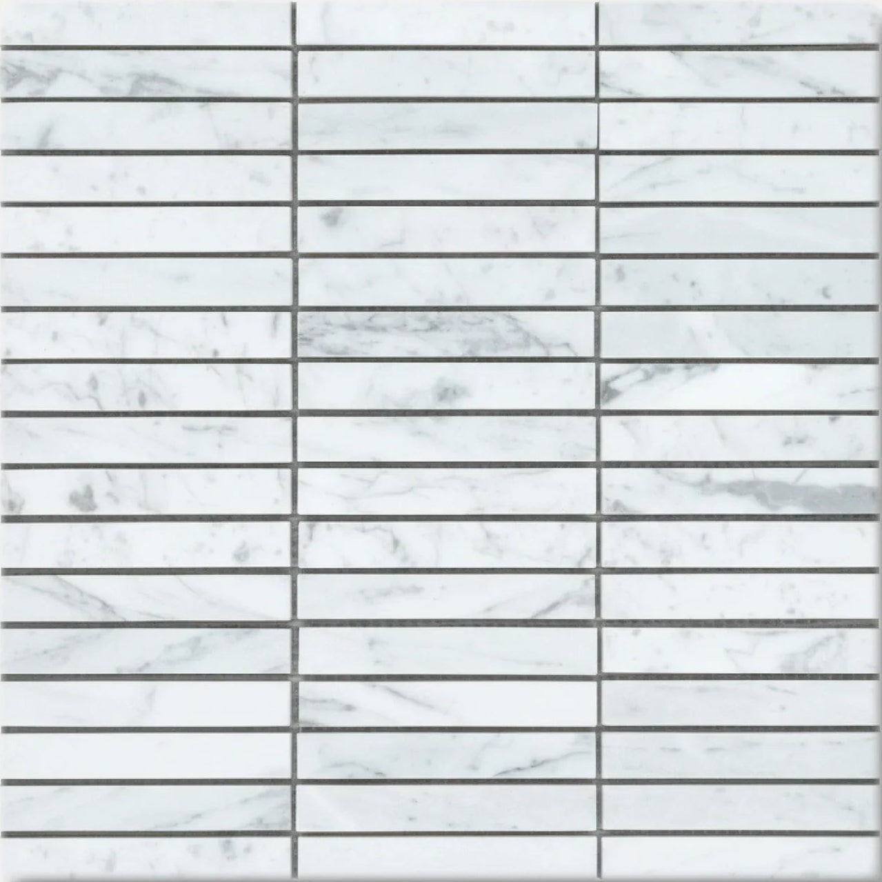 Carrara 1x4 Brick Honed White Marble Mosaic Tile For Walls & Floors - MARICERA