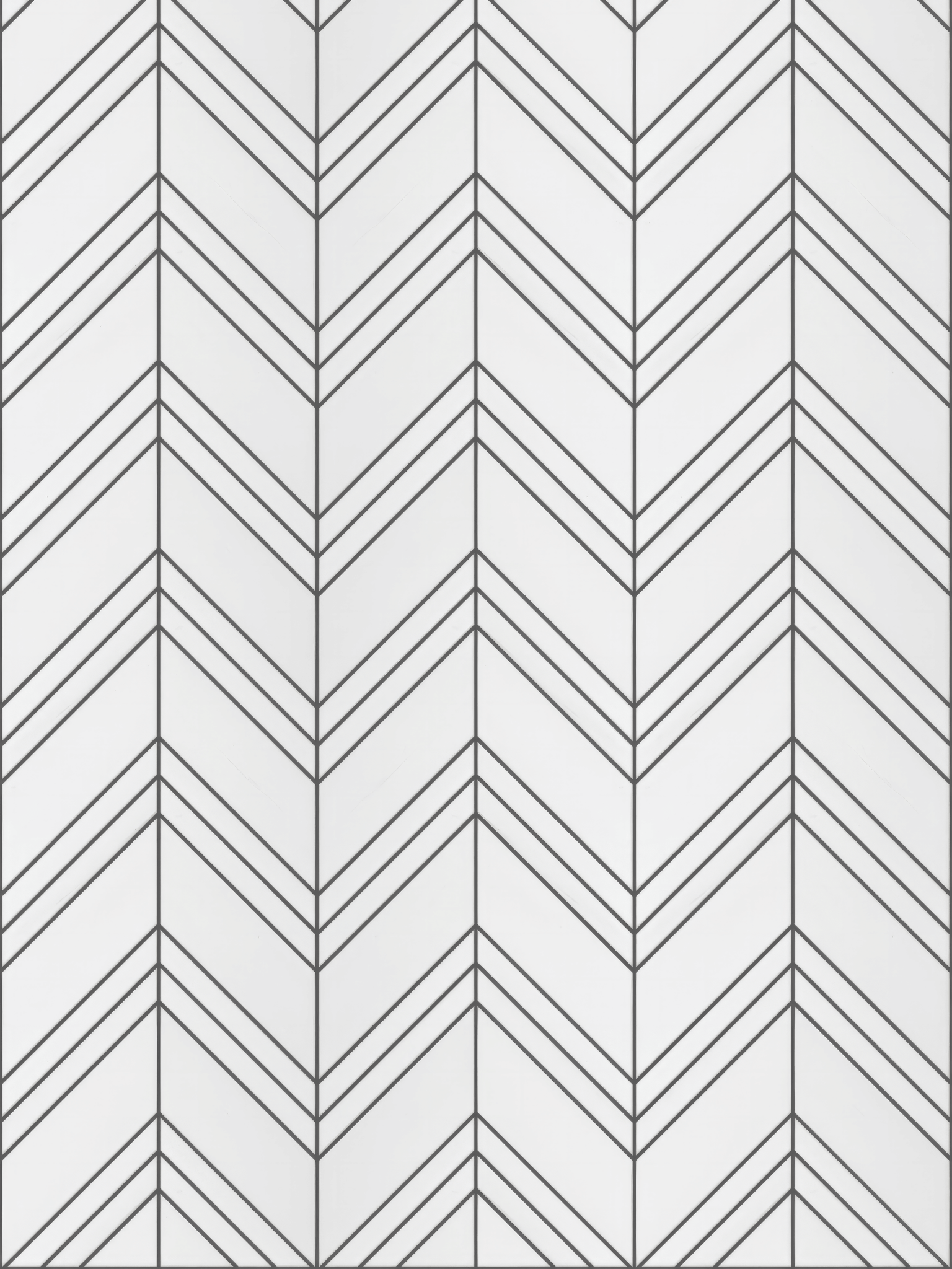 Chevron Dolomite Honed White Marble Mosaic Tile For Walls & Floors - MARICERA