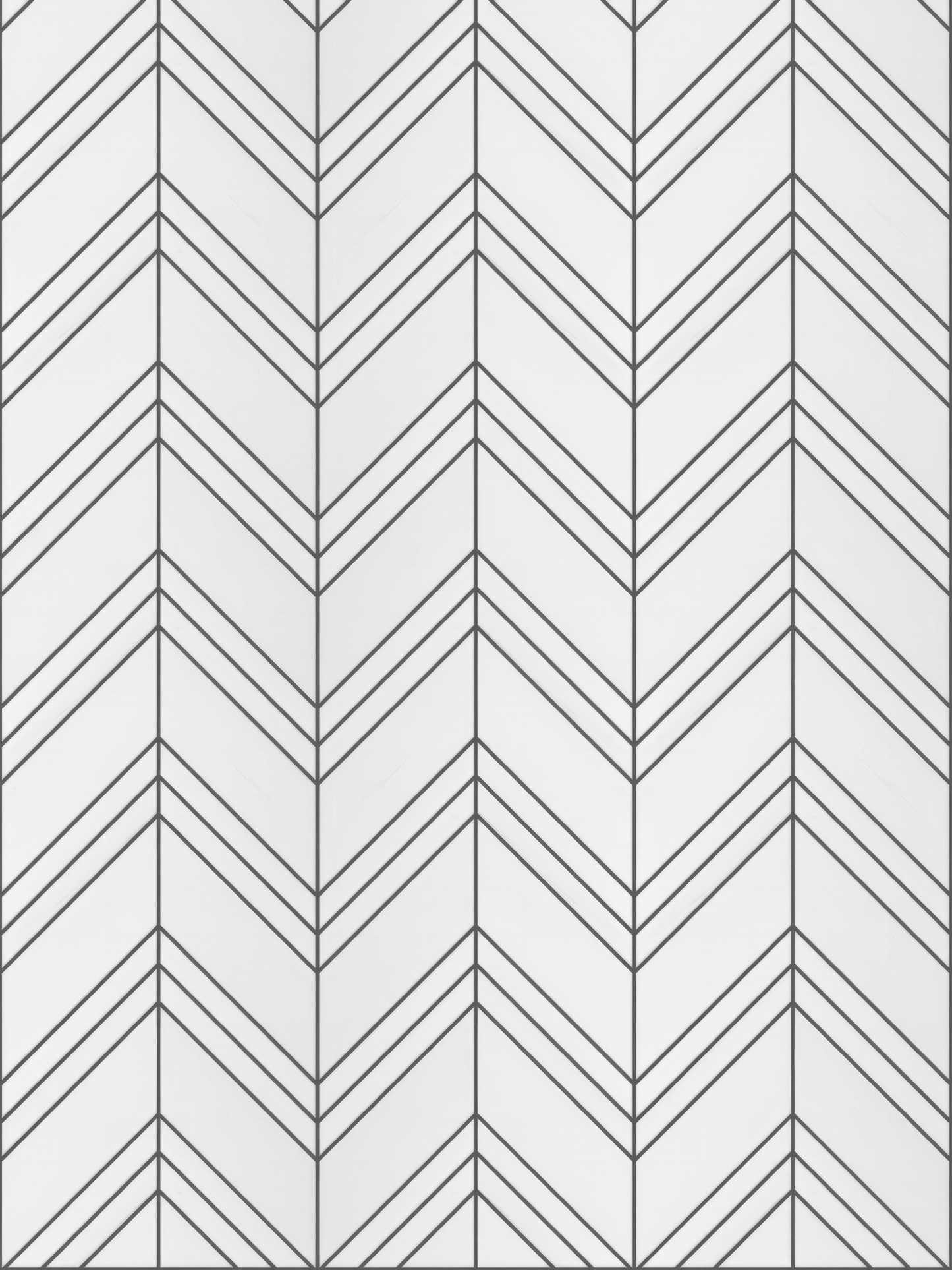 Chevron Dolomite Honed White Marble Mosaic Tile For Walls & Floors - MARICERA