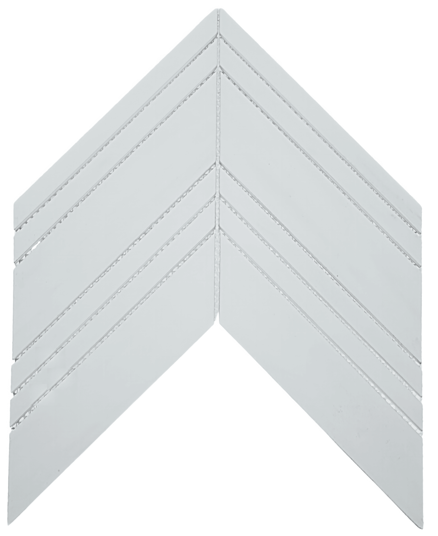 Chevron Dolomite Honed White Marble Mosaic Tile For Walls & Floors - MARICERA