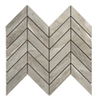 Chevron Gray Polished Porcelain Mosaic Tile For Walls & Floors - MARICERA