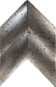 Chevron Silver Foil Travertine 4x7.5 Singular Tile For Walls & Floors - MARICERA