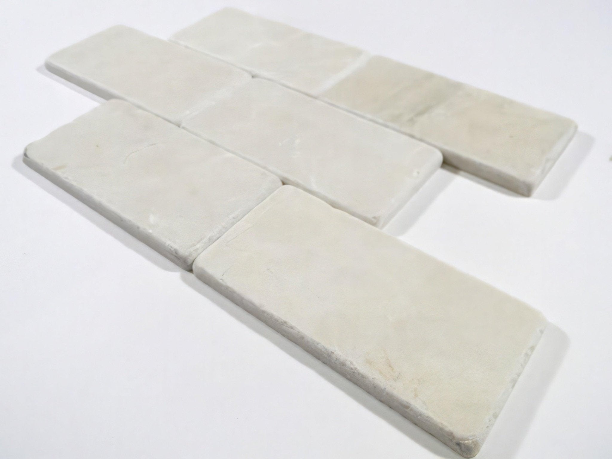 Crema Beige 3x6 Tumbled Marble Tile For Walls & Floors - MARICERA