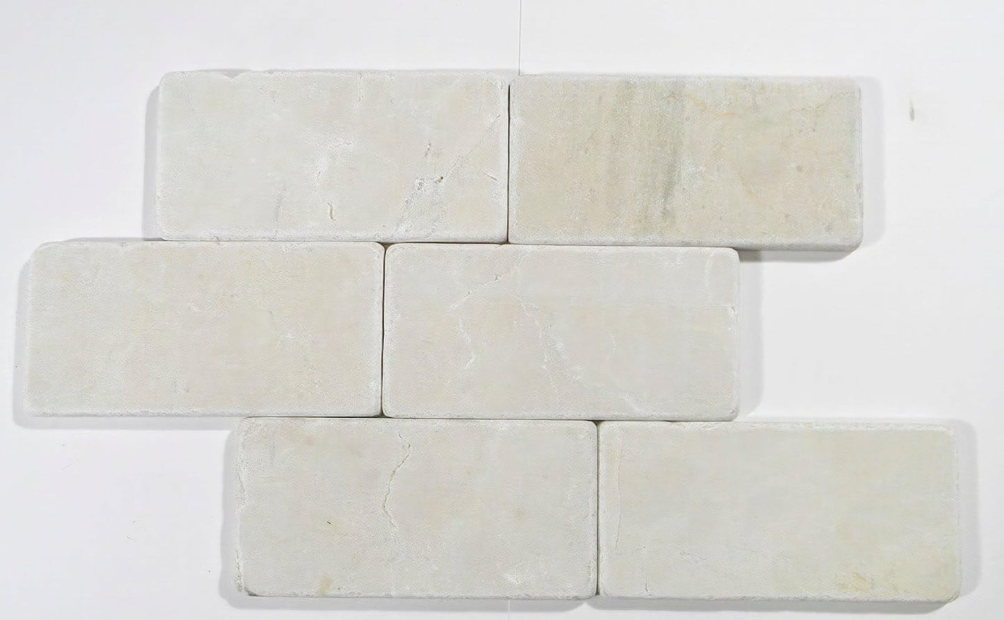Crema Beige 3x6 Tumbled Marble Tile For Walls & Floors - MARICERA
