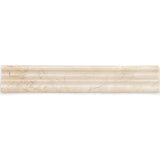 Crema Beige Chair Rail Honed Marble Tile Trim - MARICERA