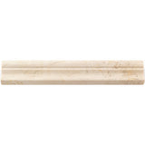 Crema Beige Chair Rail Honed Marble Tile Trim - MARICERA