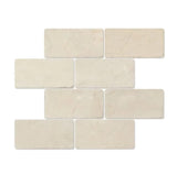 Crema Marfil 3x6 Tumbled Beige Marble Tile For Walls & Floors - MARICERA