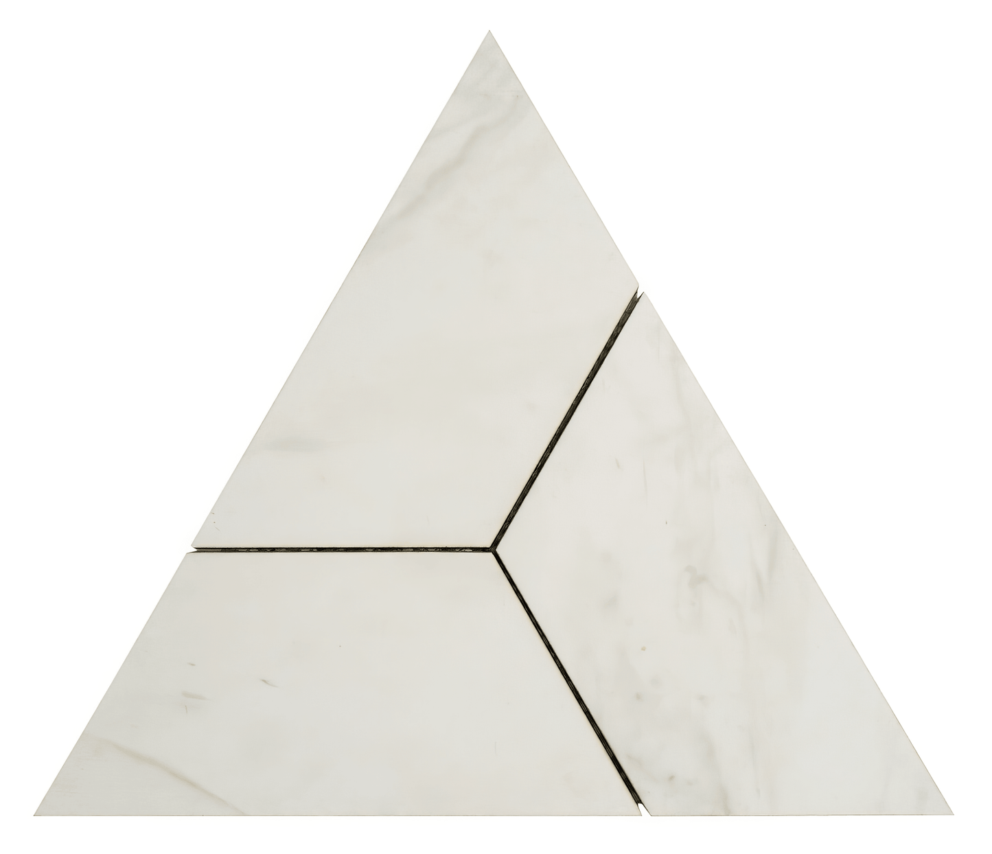 Delta Calacatta Polished White Porcelain Mosaic Tile For Walls & Floors - MARICERA