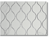 Drop Calacatta Polished White Porcelain Mosaic Tile For Walls & Floors - MARICERA