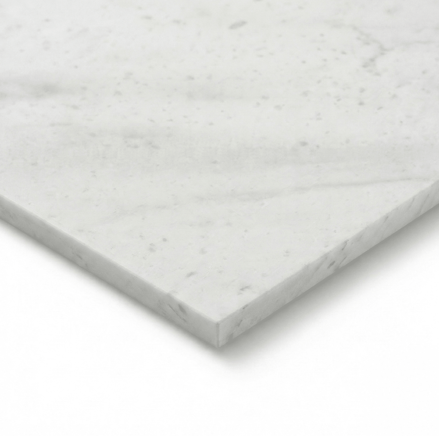 Glacier White 12x12 Polished Marble Tile For Walls & Floors - MARICERA