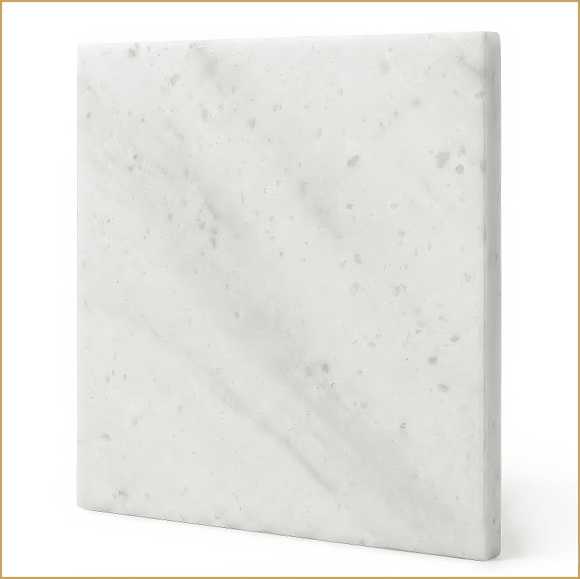Glacier White 12x12 Polished Marble Tile For Walls & Floors - MARICERA