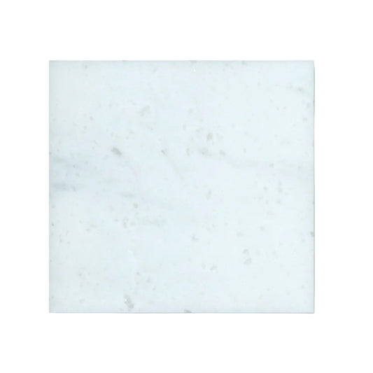 Glacier White 12x12 Polished Marble Tile For Walls & Floors - MARICERA