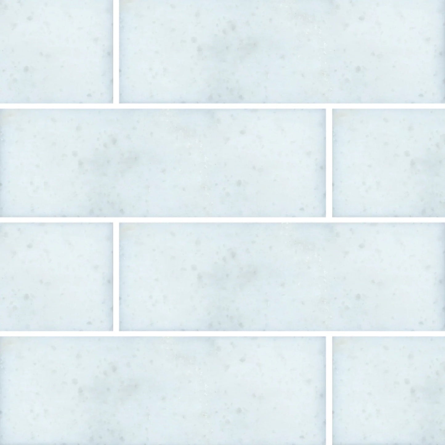 Glacier White 4x12 Honed Marble Tile For Walls & Floors - MARICERA