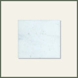 Glacier White 8x8 Polished Marble Tile For Walls & Floors - MARICERA