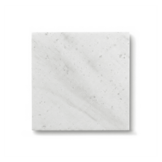 Glacier White 8x8 Polished Marble Tile For Walls & Floors - MARICERA