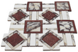 Heracle Polished White and Red Marble Mosaic Tile For Walls & Floors - MARICERA