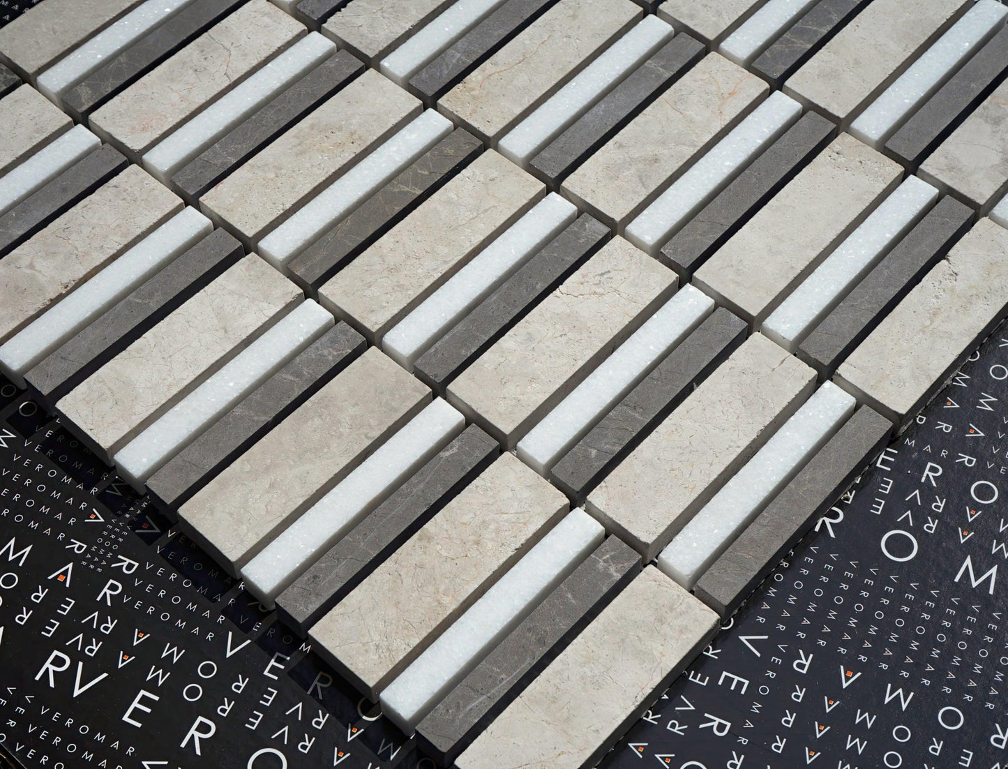 Horizon 1x3 Honed Marble Mosaic Tile For Walls & Floors - MARICERA