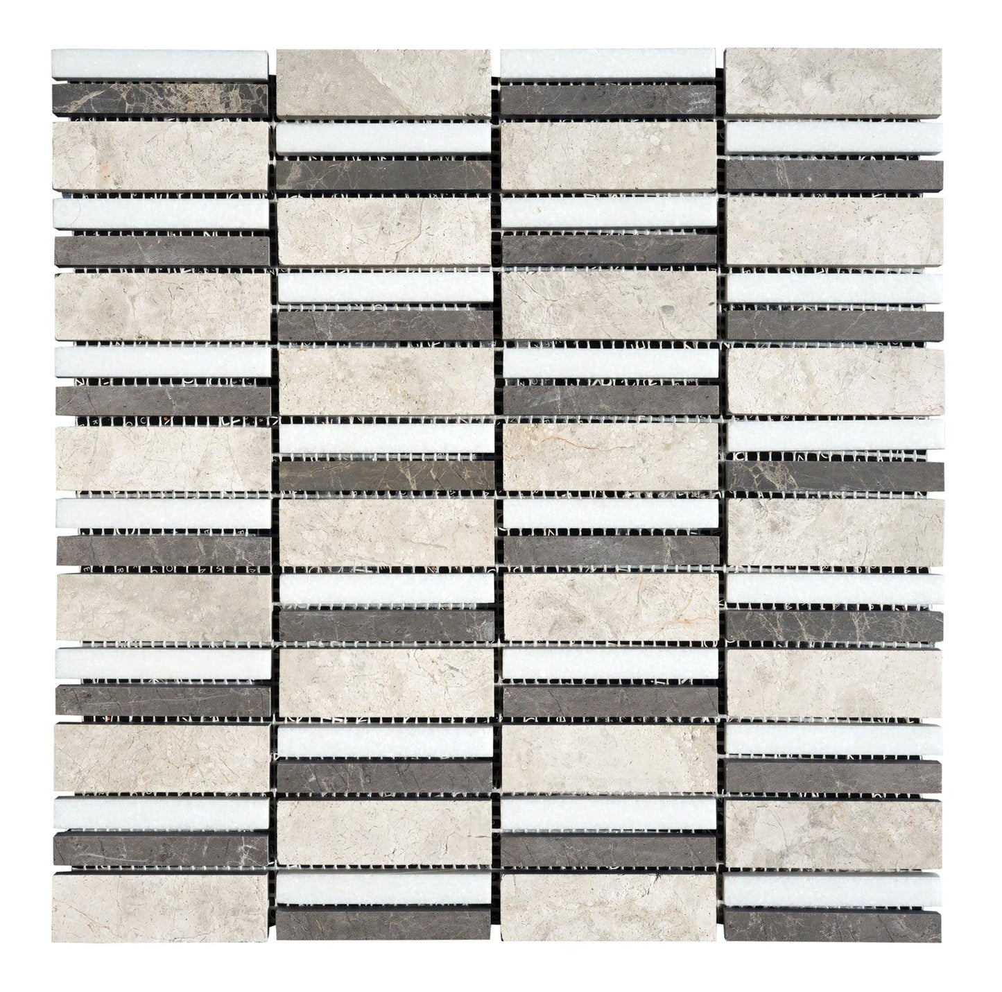 Horizon 1x3 Honed Marble Mosaic Tile For Walls & Floors - MARICERA