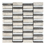 Horizon 1x3 Honed Marble Mosaic Tile For Walls & Floors - MARICERA
