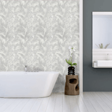 Jardin Silver 12x24 Etched White Marble Tile For Walls & Floors - MARICERA