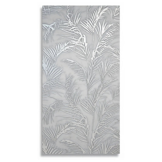 Jardin Silver 12x24 Etched White Marble Tile For Walls & Floors - MARICERA