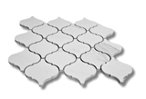 Lantern Calacatta Polished White Porcelain Mosaic Tile For Walls & Floors - MARICERA