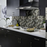 Lantern Milly Gray Limestone Mosaic Tile For Walls & Floors - MARICERA