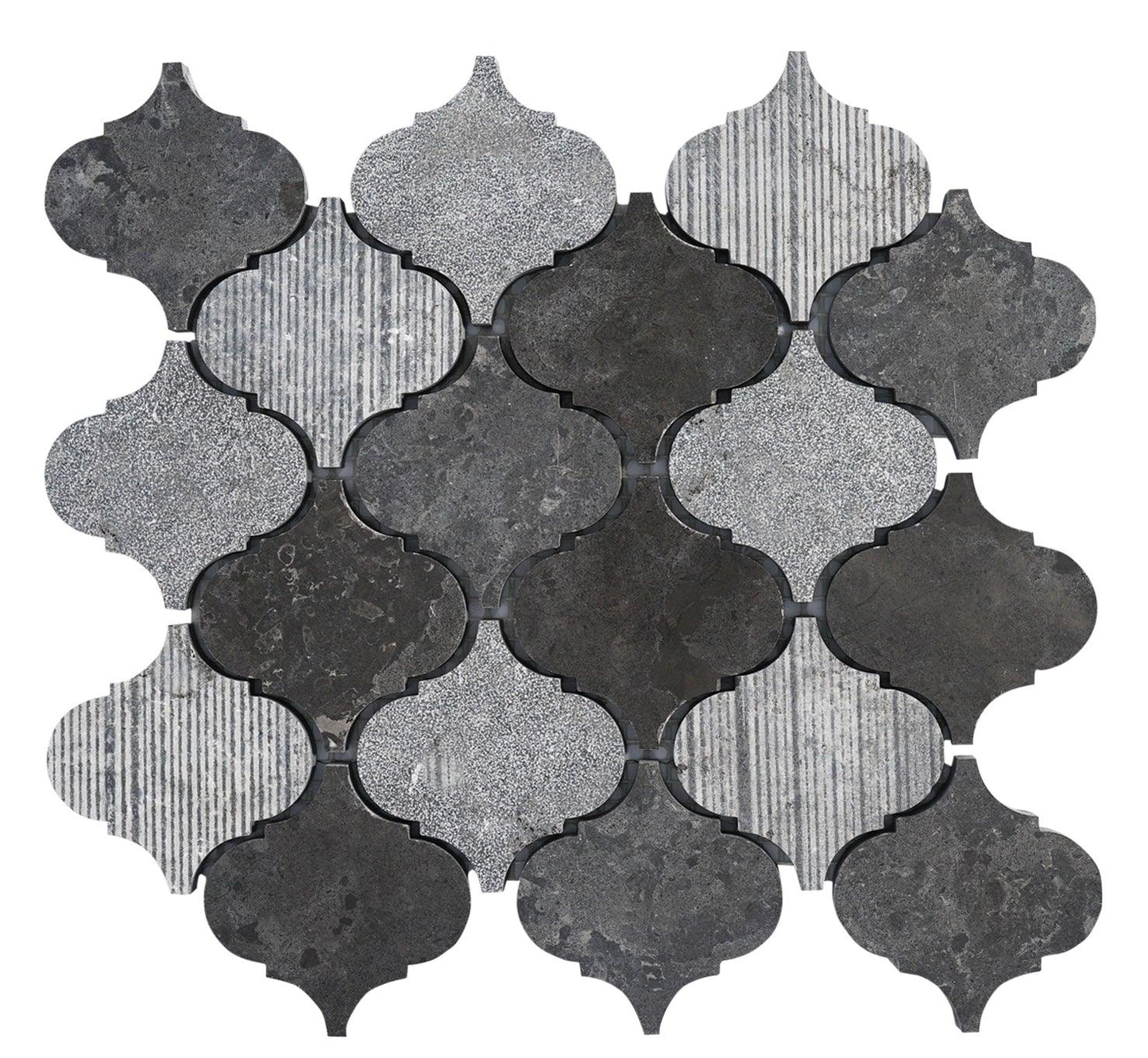 Lantern Milly Gray Limestone Mosaic Tile For Walls & Floors - MARICERA
