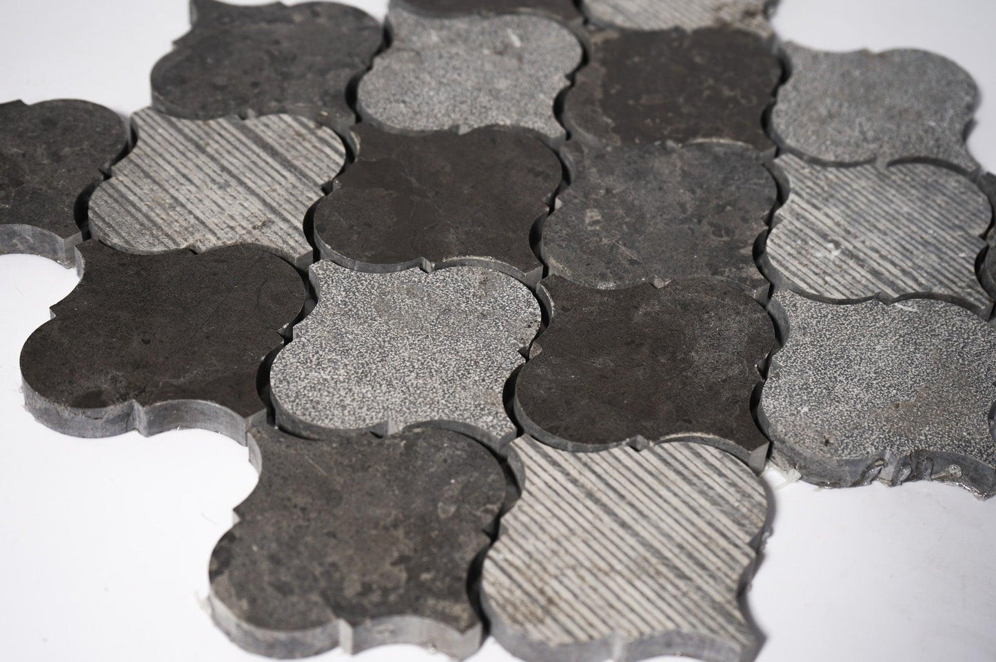 Lantern Milly Gray Limestone Mosaic Tile For Walls & Floors - MARICERA