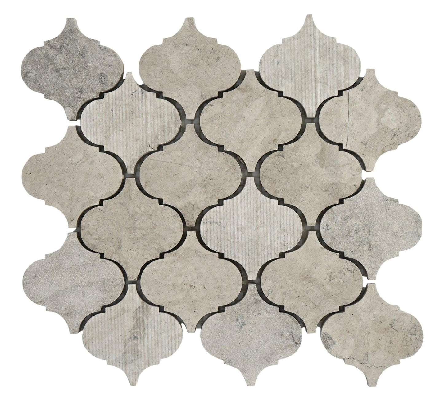 Lantern Thala Gray Limestone Mosaic Tile For Walls & Floors - MARICERA