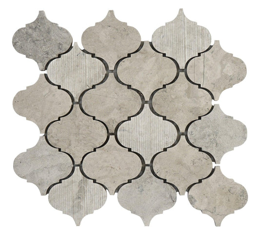 Lantern Thala Gray Limestone Mosaic Tile For Walls & Floors - MARICERA
