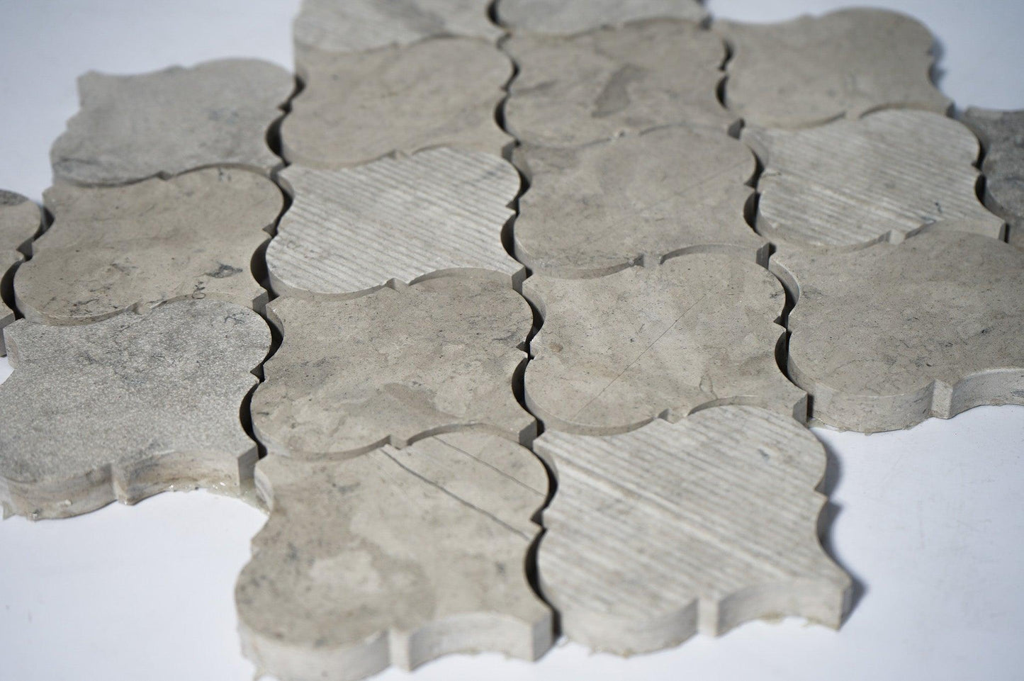 Lantern Thala Gray Limestone Mosaic Tile For Walls & Floors - MARICERA