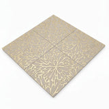 LumiFlora - Gold Leaf - Crema Marfil Engraved Tile - MARICERA