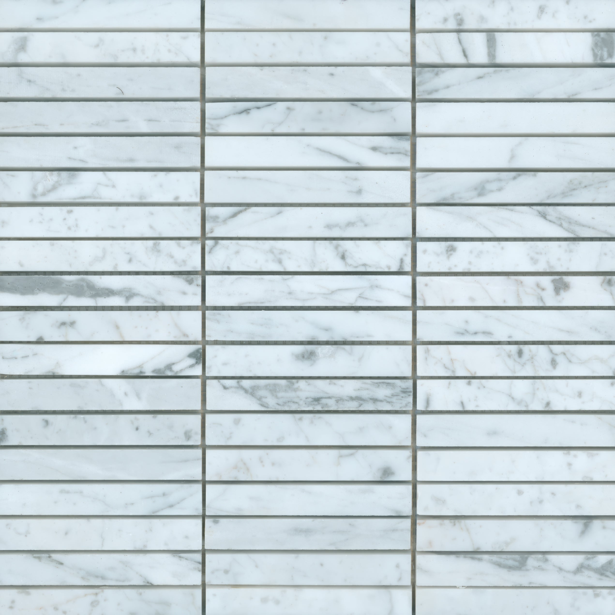Carrara 1x4 Brick Honed White Marble Mosaic Tile For Walls & Floors