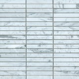 Carrara 1x4 Brick Honed White Marble Mosaic Tile For Walls & Floors