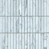 Carrara 1x4 Brick Honed White Marble Mosaic Tile For Walls & Floors