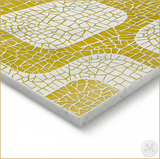 Mosaic | Glacier White Marble | Pattern Engraved - MARICERA