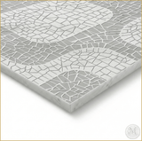 Mosaic | Glacier White Marble | Pattern Engraved - MARICERA